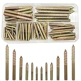 84 Stück M4/M5/M6 Aufhängeschrauben Doppelseitige Schrauben Galvanisierte Dowel Schraube Selbstschneidende Doppelseitige Schraube(20/30/45/50/60mm)