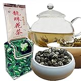 HELLOYOUNG 250g Grüner Tee natürlicher Jasmintee aus China Bio-Grüntee ohne Zusatzstoffe reiches Aroma