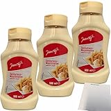 Jeden Tag Delikatess Mayonnaise 80 % 3er Pack (3x500 ml Flasche) + usy Block