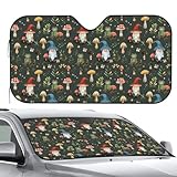 Frontscheibenabdeckung Gnom Frosch Pilz Windschutzscheibe Abdeckung Faltbare Scheibenabdeckung Verdunklung Sonnenschutz Frontscheibe Für Mpv Universal LKW M