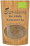 Bio Alfalfa Luzerne Keimsaat - Sprossensamen für die Zucht von Alfalfasprossen - der natürliche Energiespender - lecker in Salaten - Inhalt: 1 kg Alfalfa Samen
