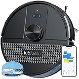 Lubluelu Saugroboter mit Wischfunktion 3-1, 5000Pa Staubsauger Roboter mit Lasernavigation, 54 dB Roboterstaubsauger mit Anti-Siphon-Technologie, 150 Min Laufzeit, APP Steuerung, 24 No-Go Zonen