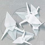 Räder Kranich Kette, Transparentpapier mit Folierung in Silber