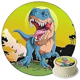 sweet-decor.de Esspapier Tortenaufleger - Kuchenaufleger - Geburtstag - 1 Stück - 20 cm x 10 cm - Grün - Braun