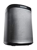 Sonos Play:1 Smart Speaker, schwarz – Kompakter & kraftvoller WLAN Lautsprecher für unbegrenztes Musikstreaming – Feuchtigkeitsbeständiger Multiroom Lautsprecher
