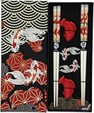 JADE TEMPLE Essstäbchenset Fisch Bänkchen rot - 1 Set