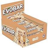 EVO SPORTS FUEL Vegan EVOBAR White Peanut Crunch Protein Riegel | 12 x 60g | ZERO palmöl Eiweißriegel mit 15g protein pro Bar | geprüfte Qualität | Made in Germany (1er Pack)