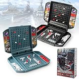 TIVUNORON Battleship Spiel, Seeschlacht Spiel, Brettspiel Seeschlacht Spielzeug, Klassisches Strategiespiel für Kinder ab 6 Jahren, Jungen-Geschenke