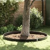 Homgoday Wurzelbarriere mit Verbindungsschienen Schwarz 0,7x3 m 1,5 mm HDPE Wurzelsperre Rasen, Garten Model42006479