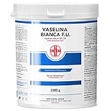 AIESI® Vaseline reine weiße Ph.Eur. (1 kg Glas), Für medizinische, dermatologische und professionelle Anwendungen, Made in Italy