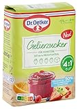 Dr. Oetker Gelierzucker Super 4:1 8er Pack, fertiger Gelierzucker, zum Selbermachen von Konfitüren, Marmeladen und Gelees, extra hoher Frucht- bei reduziertem Zuckeranteil, 8 x 500 g
