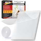 ZUIYIN Fliegengitter für Fenster (2er Set | 130 x 150 cm | Weiß) – Zuschneidbarer Insektenschutz & Mückenschutz Fenster ohne Bohren, Upgrade 2.0 mit Stärkerer Klebekraft