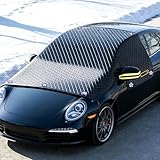 Maxee Frontscheibenabdeckung Winter, Windschutzscheibenabdeckung Auto 10 Magnet, Türgriffe abdecken, Scheibenabdeckung Abdeckung Auto Frontscheibe Für Die Gegen, Schnee - Neu