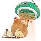 Wärmeplatte küken 500 Watt,Wärmelampe küken mit Fernbedienung, 27-36° einstellbare Temperaturen Geflügelstallheizungen,Intelligente Heizlampe für Küken, Geeignet für Farm Haus Tierheizung