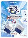 WC FRISCH, Duo-Aktiv Reinigungswürfel für Wasserkästen, 2 Stück, für hygienische Frische und Kalkschutz