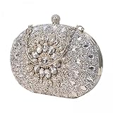 F Fityle 4X Damen Abendtasche, Hochzeits Geldbörse, Strass Perlen, Elegante Kleine Tragetasche, Geldbörsen, Handtasche für Veranstaltungen, Strand, Hochzeit,