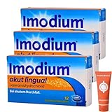 Imodium akut lingual 3 x 12 St.Schmelztabletten I Loperamid I Sparset mit give-away von Pharma Perle