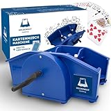 HELDENGUT geliebte Kartenmischmaschine Uno, Poker, Skip Bo & viele weitere Karten - Mischmaschine für die perfekte Mischpause - Kartenmischer manuell für Kinder, Erwachsene & Großeltern