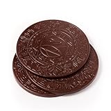 Zeremonieller Kakao aus Ecuador 195 g - Rohkakao Block - Rohkakao Zeremonie - Keto Trinkschokolade - Schokolade ohne Zucker - Spirituell Kakao - Kakaobohnen - Medaillons (3x65 g)