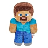 Mattel Steve Minecraft - Plüschfigur 21 cm, kuschelig & ideal zum Sammeln, Geschenk für Minecraft-Fans ab 3 Jahren, HHG11