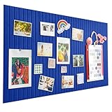 Große Filz Pinnwand Selbstklebend marineblau，60 x 40cm Filzboard，dekorative Pinnwand aus Filz， 0,9cm dick，faltbare Fototafel Memotafeln Memo Boards Bulletin Board Wanddekoration für Büro Küche