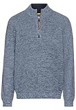 camel active Herren Stricktroyer aus Baumwollmix Denim Blau, Menswear-XXL