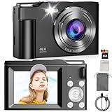 MaxMango 1080P Digitalkamera Fotokamera - Kamera Fotokamera mit 2,4' Display & 16x Zoom & 8GB Karte - Kompakte Tragbare Kamera für Anfänger, Erwachsene & Jugendliche (Schwarz)
