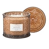 60 Stunden Brenndauer, LA JOLIE MUSE Safran & Oud Duftkerze, Duftkerzen für Zuhause, Große 2-Docht Sojakerzen, Kerzengeschenke für Frauen & Männer, Luxusglas Kerzen, 340g