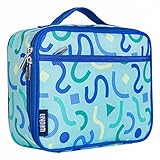 Wildkin Isolierte Lunchbox für Kinder – langlebig und wiederverwendbar für Schule & Reisen – Konfettiblau