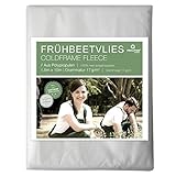 Prolifiqs Frühbeetvlies für Pflanzen 17g I 1,5 * 10m I Atmungsaktives Thermovlies für Garten/Hochbeet/Terrasse I Wasserdurchlässiges Gartenvlies I Pflanzenschutz für Frühjahr und Winter