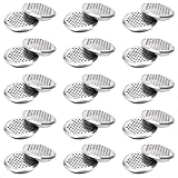 GVPOELR 30 Stück Edelstahl Belüftungsgitter, 35mm Edelstahl Lüftungsloch mit rundem Maschennetz, Rund Lüftungsgitter, Edelstahl Lüftungsloch, für Schrank Bücherregal Kleiderschrank