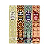 Noor Räucherstäbchen Set für Meditation, Yoga, Reiki, Heilung, Aromatherapie | Incense Sticks | sind 100% natürlichen Inhaltsstoffen in Handarbeit hergestellte Qualitätsprodukte