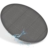 tillvex® Whirlpool Unterlage rund 196cm | Bodenmatte Poolunterlage Matte für Outdoor Whirlpools | Thermo Bodenschutzmatte Pool Untergrund | Bodenschutz Bodenplatte schützt & isoliert (Grau)