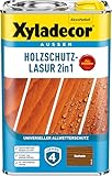 Xyladecor Holzschutz-Lasur 2in1, Universeller Allwetter-Schutz – Der Klassiker, Kastanie, 4 l