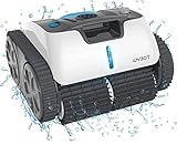 WYBOT Poolroboter Akku, Vollautomatisch Poolsauger Akku Boden,Wände und Wasserlinie, Intelligente Navigation, 110 Mins Reinigung, Kabellos Starke Saugkraft Ideal für Große Pools