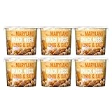 Maryland Snack Nüsse Honig & Salz 6 x 275g Becher - Erdnüsse, Cashewkerne und Mandeln in Nussmischung - Süß & salzig - wiederverschließbarer Becher (6 x 275 g)