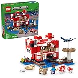 LEGO Minecraft Das Pilzkuh-Haus, Bauspielzeug zum Videospiel, Modell im Pilzland mit Minifiguren, Steve und weitere Charaktere, Spielset für Jungen und Mädchen ab 8 Jahren 21270