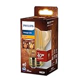 Philips LEDclassic E27 Lampe Gold, ersetzt 40W, warmweiß (1800 Kelvin), Dekolampe