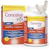 Conceive Plus Motilitätssteigerung für Männer - Fruchtbarkeitssupplement - Vitamin E, Zink, Ginseng, CoQ10 - Steigerung der Spermienanzahl, Fruchtbarkeitsvitamine - 60 Kapseln, 30-Tage-Vorrat