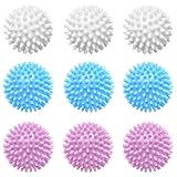 9 Stück Trocknerbälle für Wäschetrockner, Trocknerbälle für Daunenjacken, Tennisbälle Trockner Verringert Das Verheddern und Kann Die Tägliche Wäsche, Bettwäsche usw Verwendet Werden