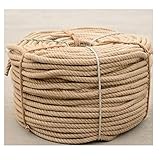 Dicke Jute-Schnur zum Basteln, Heimdekoration, Gartenarbeit, Bündelung, Katzenkratzbaum, nautisches Seil, 10 mm x 70 m, geflochtenes Juteseil, Hanfschnur