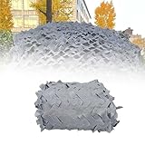 YJSGHRHL Tarnnetz mit verstärktem grau, Camouflage Netz Armee 1m 1.5m 4m 6m 11m 14m 19m 20m Tarnung Net Jagd für Camping Freizeit Bundeswehr Bar Terrasse Fotografie Außen Wasserdicht(1.5x4M)