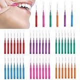 iCovalescent 48 Stück Interdentalbürste, Interdentalreiniger Wiederverwendbar Biegsamer Hals zur Reinigung enger Zahnzwischenraumbürsten, mit Etui(5 Farben)