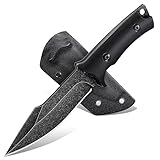 Freelander Outdoor Messer Survival, Jagdmesser Scharf Full Tang Outdoor Messer Feststehend mit Kydex, Camping Messer für Outdoor, Bushcraft, Wandern, Geschenke für Männer