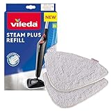 Vileda Steam Dampfreiniger Ersatzpads, Wischbezug aus Mikrofasern, für alle Böden, 2er Pack