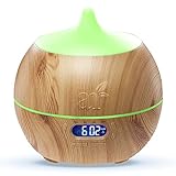 Ätherisches Öl Diffusor und Luftbefeuchter - 400ml Elektrische Cool Mist Aromatherapie für Zuhause, Büro, Schlafzimmer und Babyzimmer
