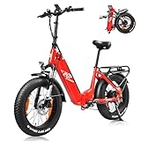 KAISDA e-Bike klapprad 20 * 4.0 Zoll Fettreifen 36V25AH（900WH） 250W Drehmomentsensoren Faltbares City E-Bike Hydraulische Bremse, für Erwachsene, Herren Damen.