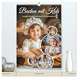 Backen mit Kids (hochwertiger Premium Wandkalender 2026 DIN A2 hoch), Kunstdruck in Hochglanz: In diesem unterhaltsamen und lustigen Kalender, ... die Freude am Backen. (CALVENDO Lifestyle)
