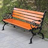 Gartenbank Holzbank,parkbank Mit Rückenlehne & Armlehne,metallbank Für 2-3 Sitzer,120/150/180cm,outdoor Bank Sitzbank,wetterfest Holzbank Bank,gartenmöbel Bänke Für Garten Balkon Terrasse Sitzbank