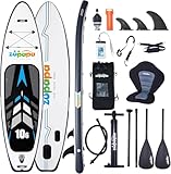 Zupapa 10’6 Stand Up Paddling Board, 82cm Breite SUP Board Set | Aufblasbares Stand Up Paddle Board mit Kajak Sitz | Komplettes Zubehör